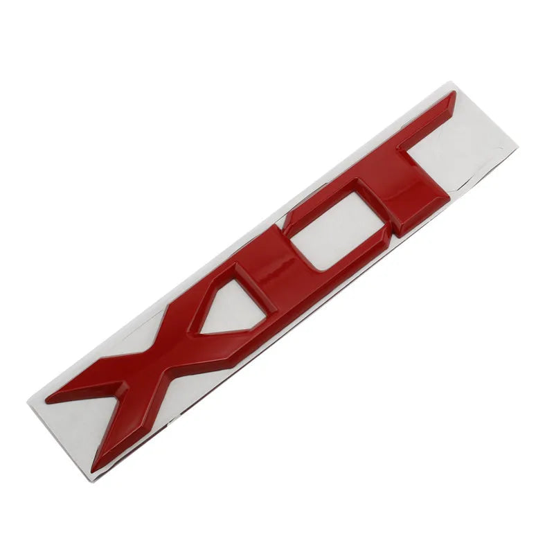 3D Metal XLT Letter Logo Car Trunk Body Badge Emblem Decals Sticker For Ford F150 F-150 Ranger T6 XLT Decoration Accessories