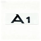 4 Ring Logo ABS For Audi A1 2008-2022 Black Car Hood Front Grill Emblem Rear Trunk Badge A1 Quattro Sline Emblem Car Accessories