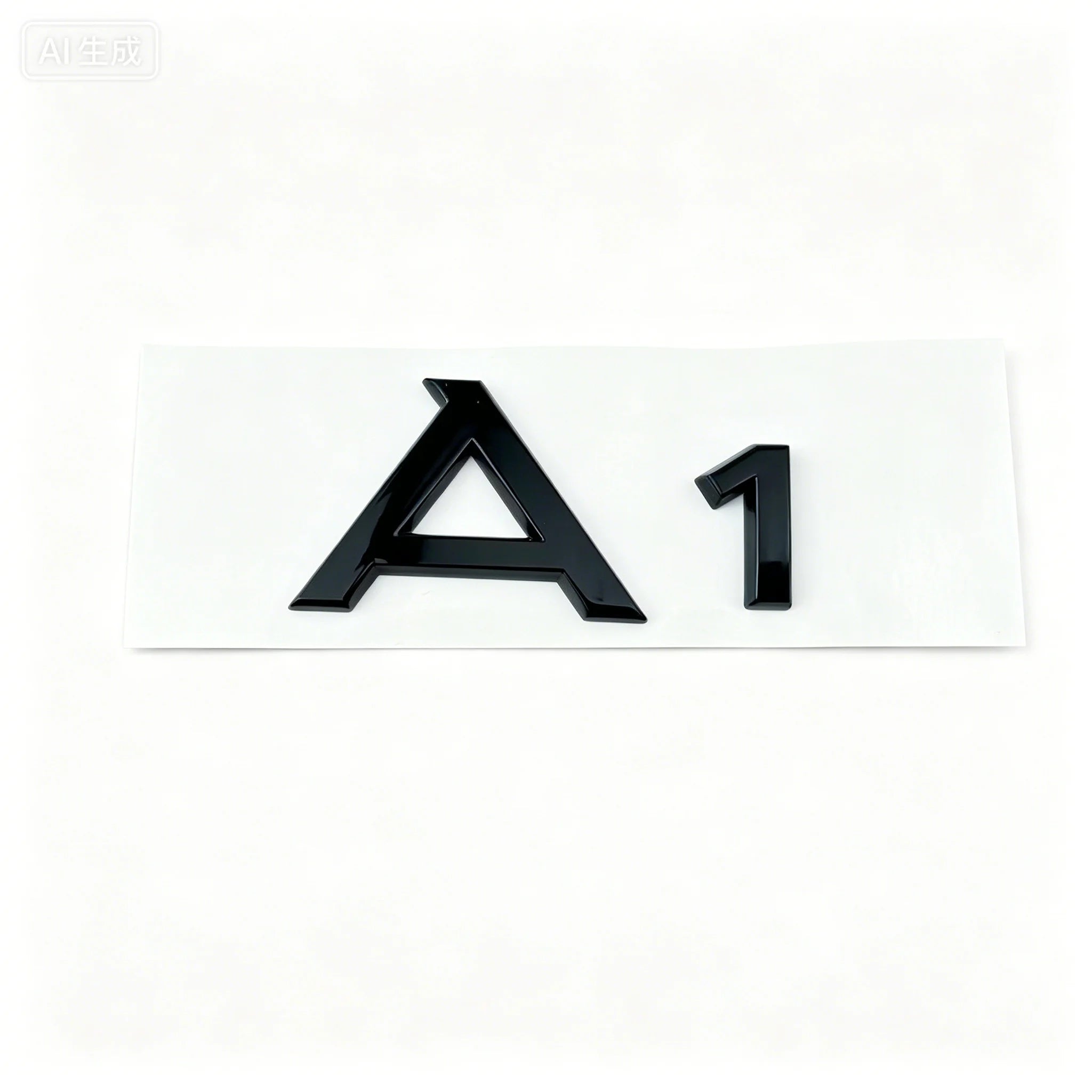 4 Ring Logo ABS For Audi A1 2008-2022 Black Car Hood Front Grill Emblem Rear Trunk Badge A1 Quattro Sline Emblem Car Accessories