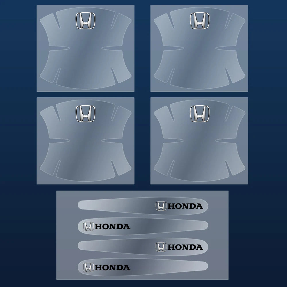4/8Pcs Car Accessories Door Handle Badge Door Bowl Trim Sticker For Honda Mugen Accord Civic Vezel Jazz City HRV Insight