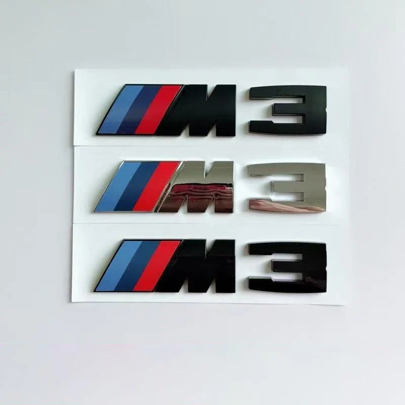 Suitable For BMW Group M3 Emblem Standard Trunk Tail Standard ABS Logo Sticker For BMW E30 E46 E36 E90/E92/E93 F80 GTS CRT CSL
