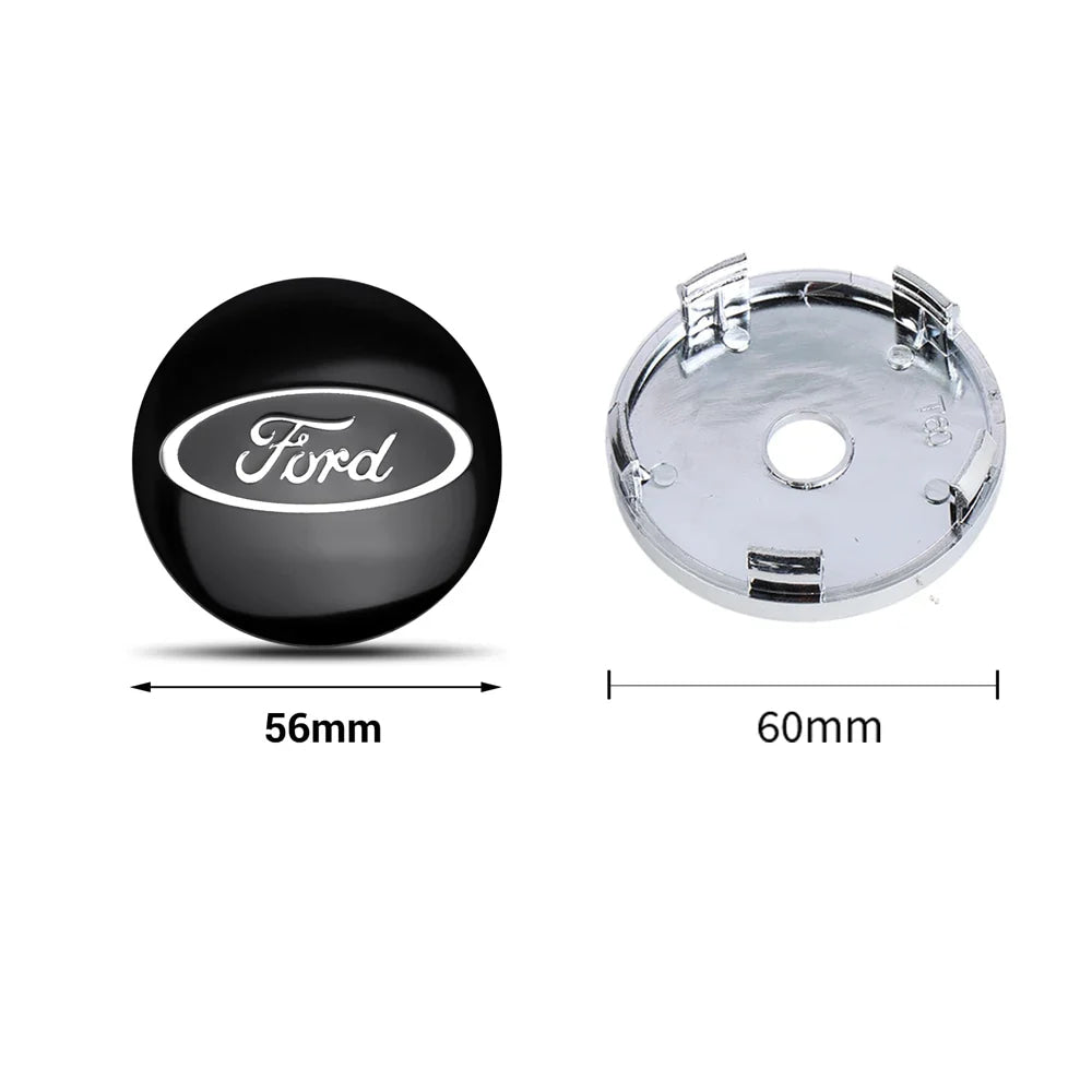 Ford Mustang ST Foose Accessorie 56MM Emblem Car Wheel Center Cap Sticker Decoration for Edge Fusion Shelby Explorer F150 Focus