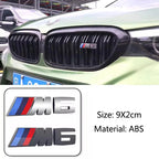 For BMW Performance E60 E36 E90 X2 X1 X3 X5 E46 M3 1Pcs 7.3cm 9cm M Logo 3D ABS Car Styling Front Grille Badge Emblem Accessory