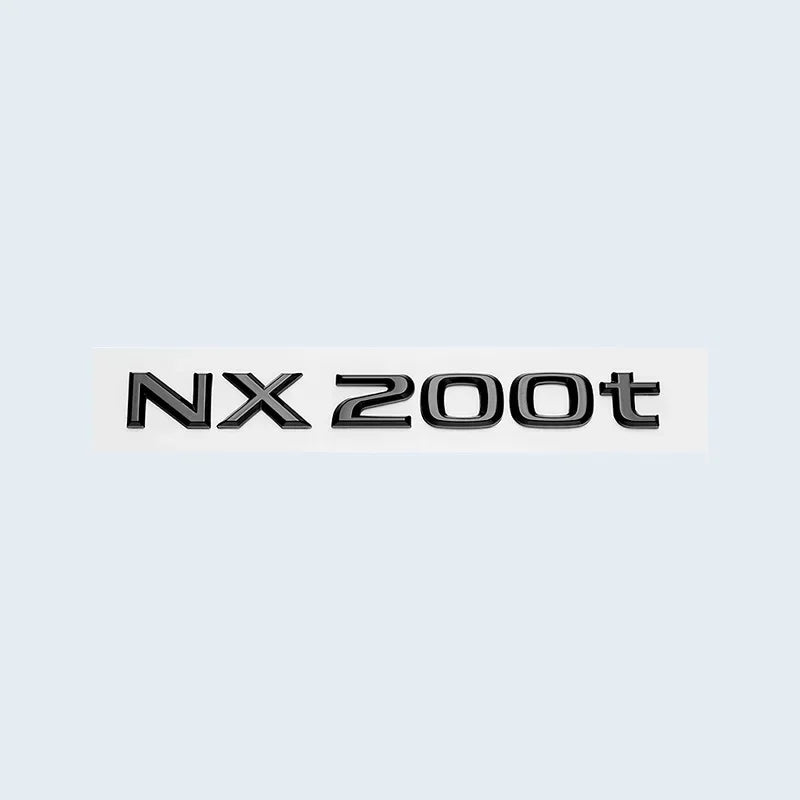 Glossy Black ABS Letters NX200 NX300 NX200t NX300h HYBRID Emblem For Lexus Car Trunk Logo Sticker Badge Accessories