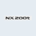 Glossy Black ABS Letters NX200 NX300 NX200t NX300h HYBRID Emblem For Lexus Car Trunk Logo Sticker Badge Accessories