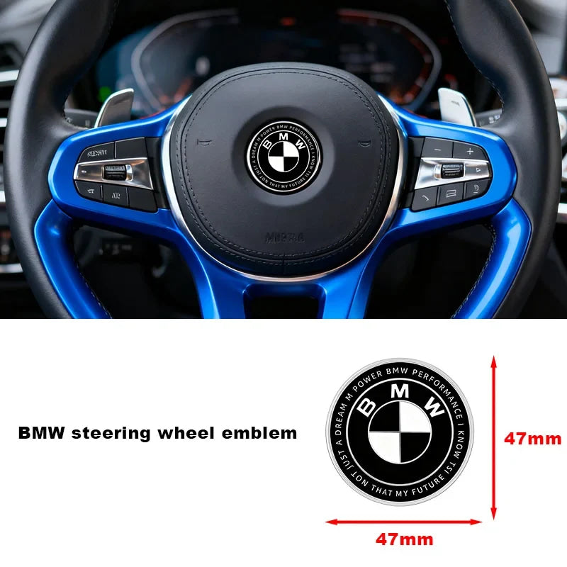 Interior Mouldings 45 mm For BMW Car Steering Wheel Badge Sticker Decoration Accessories For BMW 325i 320Li 325Li 330Li F30 F10