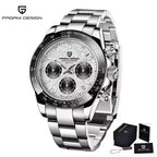 40mm New V2 PAGANI DESIGN Classic fashion Men Quartz Watches Sapphire Retro Chronograph Stainless Steel Waterproof Watch for Men