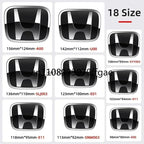 1pcs 3D H Custom Badge Decal for Honda Civic VEZEL CRV City Accord Fit Odyssey Car Hood Front Grill Rear Trunk H Logo Sticker
