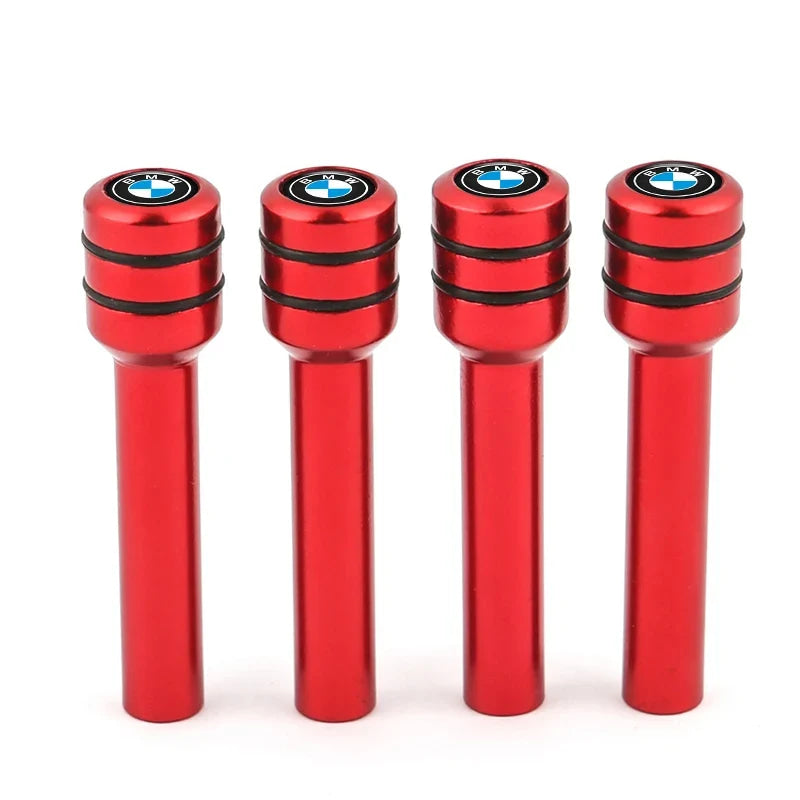 4Pcs Aluminum Alloy Car Door Lock Pins Security Rod Knob Cover For BMW M 50th Anniversary M5 E46 E90 F10 E39 E36 F20 E87 G30 E92