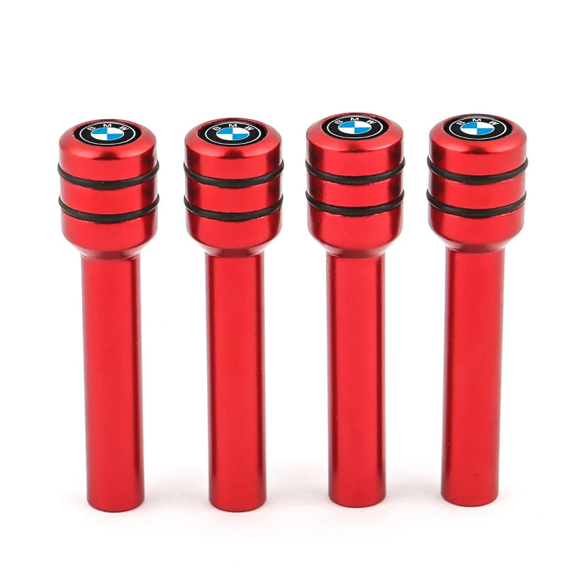 4Pcs Aluminum Alloy Car Door Lock Pins Security Rod Knob Cover For BMW M 50th Anniversary M5 E46 E90 F10 E39 E36 F20 E87 G30 E92