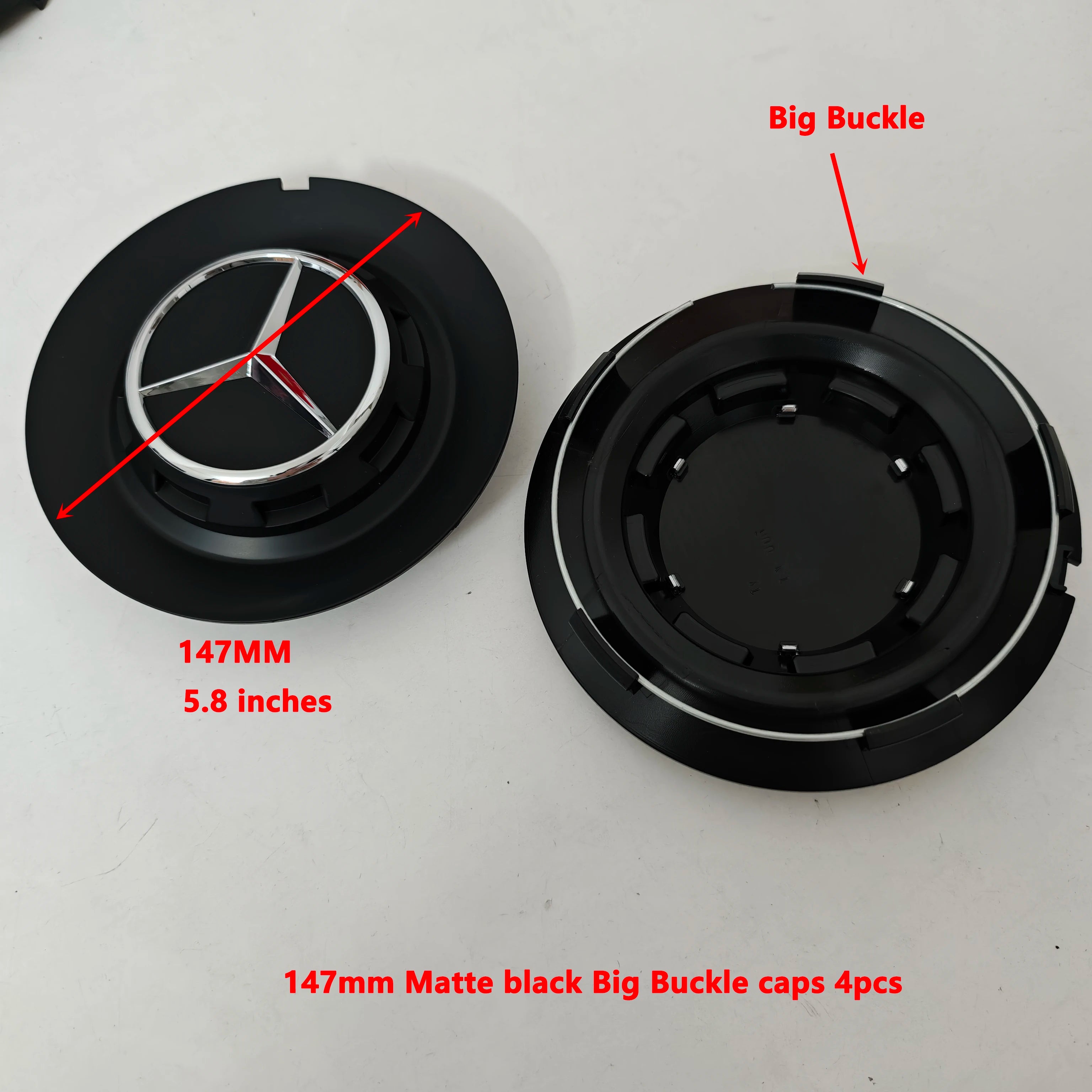 4PCS Aluminum Car Wheel Center Hub Caps for Mercedes-Benz A45S C63S E63S AMG GT GTS C190 Auto Styling Accessories