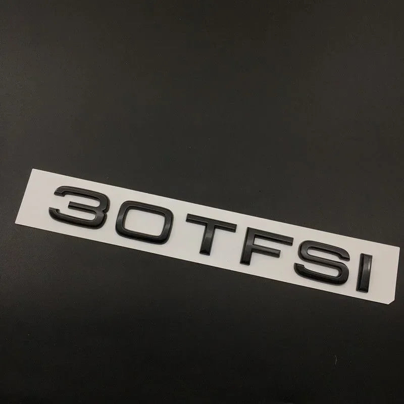 AUDI A1 4 Ring logo ABS Black Car Hood Front Bonnet Grill Rear Trunk Emblem Badge Sticker A1 Mark 30TFSI Emblem For Audi A1