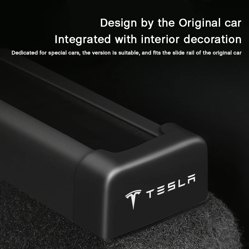 4pcs Seat Rail Cover Protector For Tesla Model 3 Y Juniper Accessories 2021-2026 Rear End Pieces Backseat Slide Protection Mat
