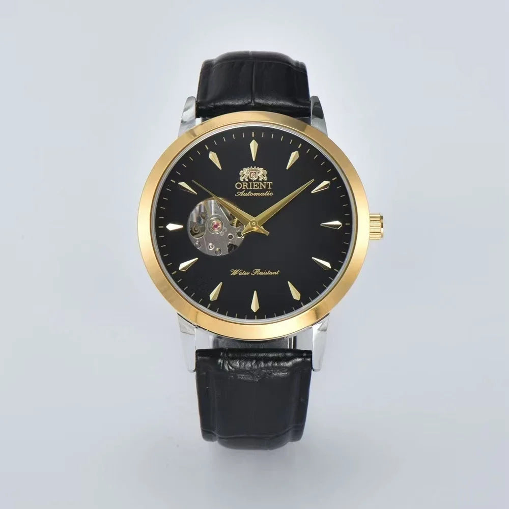 Automatic Mechanical Unisex Sports Watch Full Function World Time Waterproof Shockproof Skeleton Dial Orient