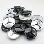 4Pcs 60mm 75mm Car Wheel Center Hub For Mercedes Benz AMG class W205 W203 GLC GLK W206 W220 W211 A180 Cap Rim Cover Accessories