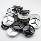 4Pcs 60mm 75mm Car Wheel Center Hub For Mercedes Benz AMG class W205 W203 GLC GLK W206 W220 W211 A180 Cap Rim Cover Accessories