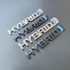 3D Metal HYBRID Logo Side Fender Rear Trunk Emblem Badge Car Sticker Decals For Toyota Prius Camry Crown Auris Rav4s TRD