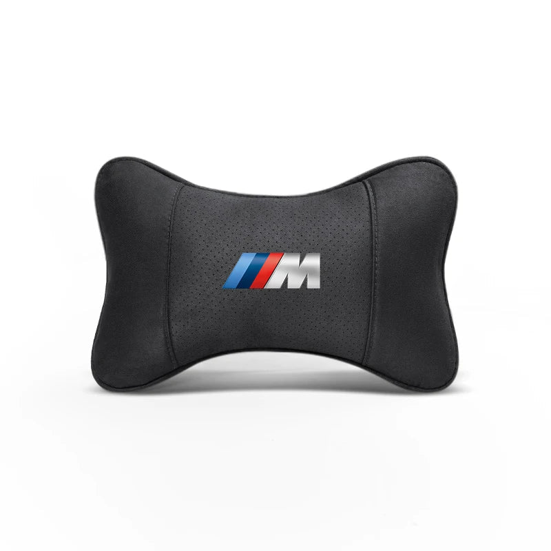 Soft Suede Neck Pillow Comfort Car Headrest Interior Decor Accessories For BMW E90 G80 M3 G30 M5 F82 F83 F20 F21 G42 F95 F96 G06
