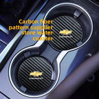 Car Cup Holder Coaster Anti-Slip Car Water Cup Pad For Chevrolet Onix Cruze Silverado Impala Equinox Malibu Tahoe Cobalt Camaro