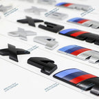 3D ABS For BMW M Logo X1 X2 X3 X4 X5 X6 X7 E84 E83 F39 F48 G01 Car Letter Rear Trunk Bumper Emblem Sticker Decal Badge Styling