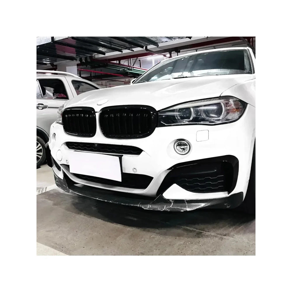 New Performance Gloss Black Front Bumper For BMW X6 F16 M Sport 2015 To 2019 ABS Splitter Lip Spoiler Diffuser By Body Kit