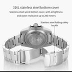 ADDIESDIVE Men's Classic Watch with Ceramic Bezel 200m Water Resistant Casual Quartz Watch BGW9 Blue Luminous Gift Watch MY-H3-2