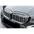 XVIP For BMW G20 3-Series G20 G21 G28 2019-2023 Front Bumper Hood Kidney Racing Grilles Replacement Black Diamond Meteor Style