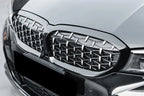 XVIP For BMW G20 3-Series G20 G21 G28 2019-2023 Front Bumper Hood Kidney Racing Grilles Replacement Black Diamond Meteor Style