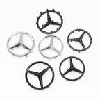 52mm 57mm Pins Sticker Car Steering Wheel Emblem Badge For Mercedes Benz C E S Class CLA CLS W212 W205 W204 Styling Accessories