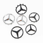 52mm 57mm Pins Sticker Car Steering Wheel Emblem Badge For Mercedes Benz C E S Class CLA CLS W212 W205 W204 Styling Accessories