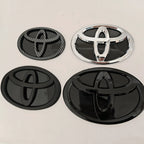 for Toyota RAV4 CAMRY COROLLA LANDCRUSER RAV4 VIOS SIENNA YARLS Modified Black Bottom Front Grille Badge Trunk Car Logo Suitable
