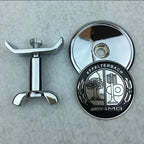 1pcs Metal 45mm Car Front Emblem Badge Modified Bonnet Chrome Hood Cover For Mercedes BenzW203 W204 C E S Class W210 W211 W220