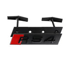 3D ABS For Audi RS6 RS4 RS3 RS5 RS8 RS7 Emblem Car Front Grille Badge Logo Decoration Stickers Exterior Modification Accessories