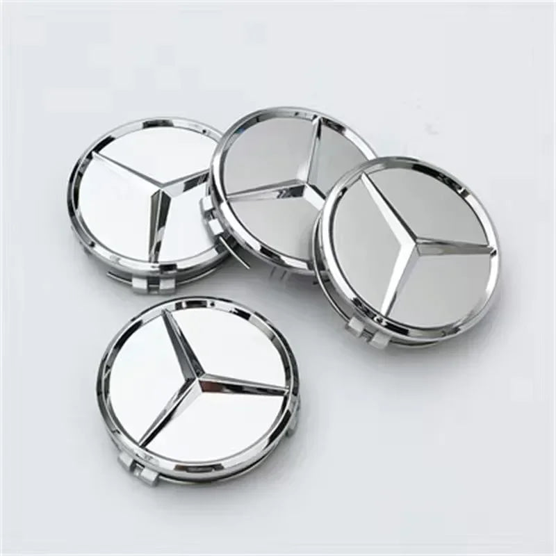 Car Wheel Center Logo Hub Cap 4pcs 75mm For Mercedes Benz AMG W204 C218 A207 C117 CLA CLS E Class W212 S212 X166 W176 W205 W246