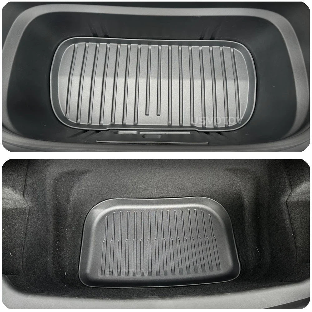 Floor Mats for Tesla Model Y 2025 2026 Juniper All Weather Trunk Mat Kick Pads Cargo Frunk Liners Seatback Protector Accessories