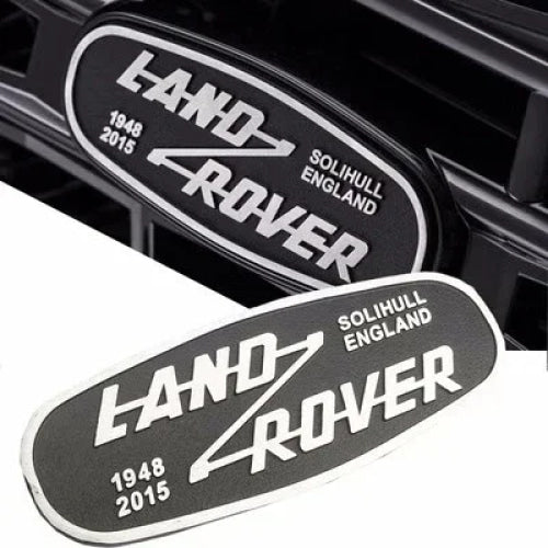 3D Metal Car Front Grille Emblem for Land Rover SOLIHULL ENGLAND Logo Sticker Defender 2015 Auto Badge Decoration Accessories