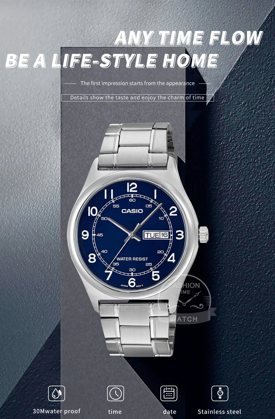 Casio watch for men simple fashionable Waterproof Quartz Watch reloj casio hombre free shipping MTP-V006 series