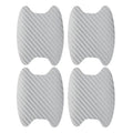 4 unids/set de molduras de estilo de coche, pegatina para puerta de coche, cubierta resistente a arañazos de fibra de carbono, piezas de película de protección de manija automática