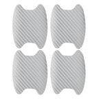 4 unids/set de molduras de estilo de coche, pegatina para puerta de coche, cubierta resistente a arañazos de fibra de carbono, piezas de película de protección de manija automática