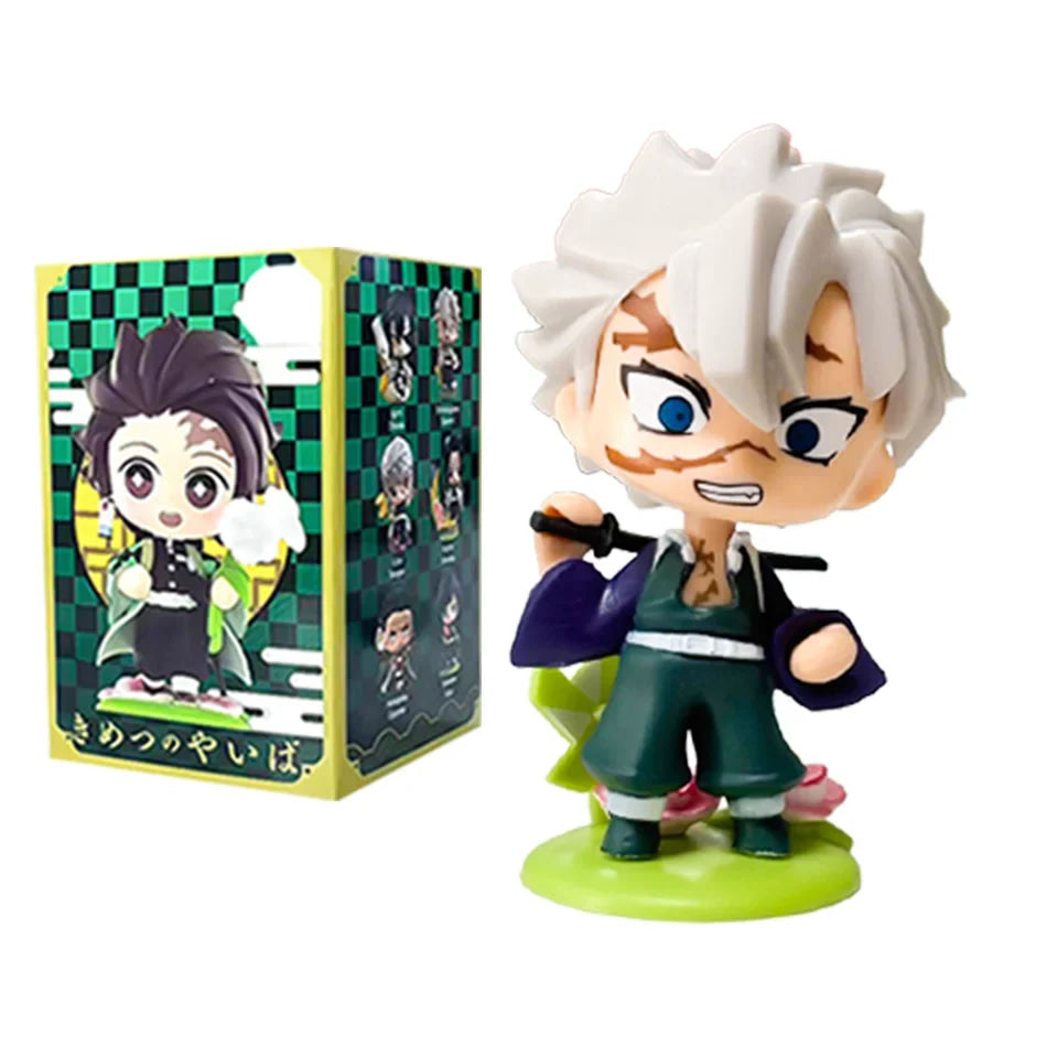 Demon Slayer Tanjiro Kamado Nezuko anime cartoon figure blind box creative personalized statue model ornament surprise gift box