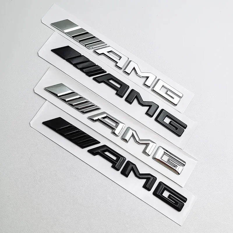 Logo AMG Emblem Letters Car Trunk Badge Mercedes Benz W204 W205 W176 W177 W212 W213 AMG Sticker Accessories ASD
