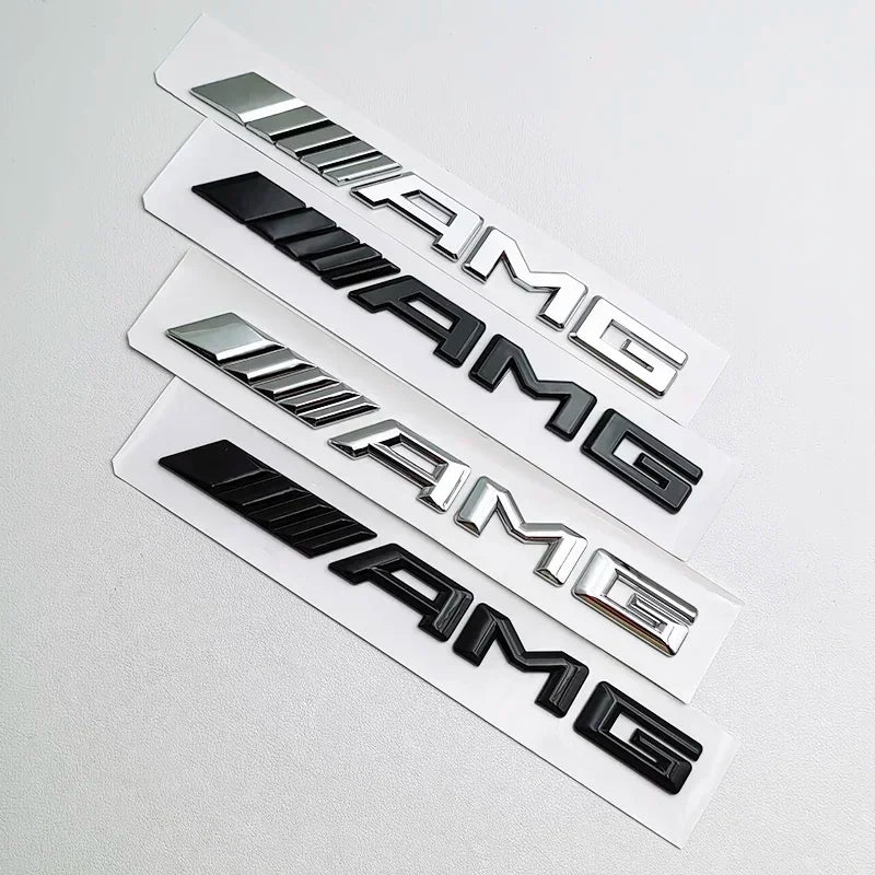 Logo AMG Emblem Letters Car Trunk Badge Mercedes Benz W204 W205 W176 W177 W212 W213 AMG Sticker Accessories ASD