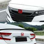 Front Rear Car Logo for Honda Accord Civic Inspire 10th City Crider CR-V Envix Steering Wheel Cover Sticker Decoration 3PCS