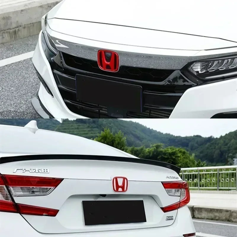 Front Rear Car Logo for Honda Accord Civic Inspire 10th City Crider CR-V Envix Steering Wheel Cover Sticker Decoration 3PCS