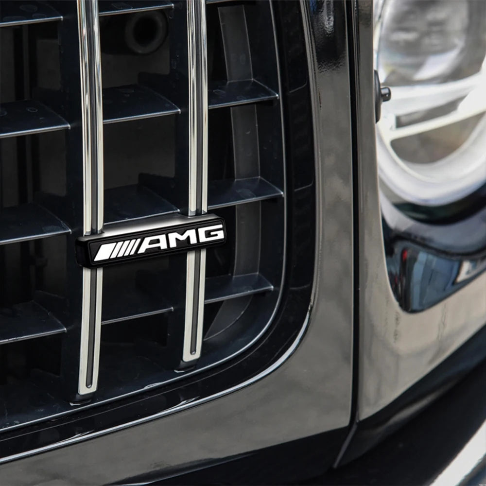 Car Front Grille Emblem Decoration Sticker Auto Styling Accessories For Mercedes Benz AMG W204 W205 B180 W221 W447 Smart CLG GLS
