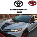 3pcs ABS Overlay logo for Toyota 2018-2024 Camry modified three-dimensional covering 3D SE XSE trunk sticker car accessories