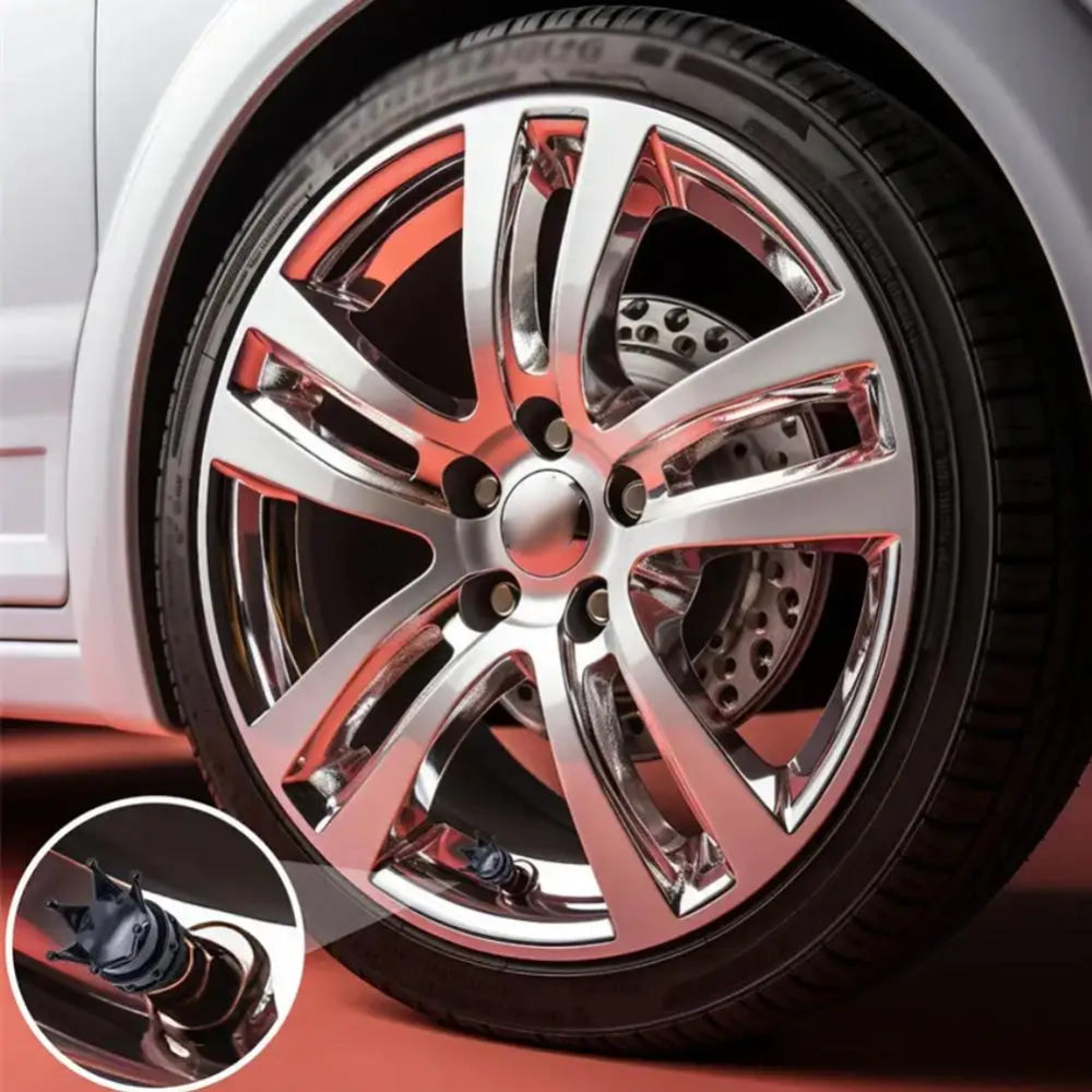 4PCS Crown Style Tire Valve Stem Caps, Air Caps Cover, Aluminum Alloy Dustproof And Waterproof Valve Caps Cover For All Toyota