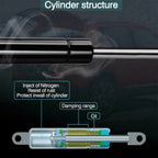 BOXI 2Pcs Rear Glass Window Lift Supports SG230093 6610 For Chevrolet Astro 2001 - 2005 GMC Safari 2001 - 2005 Gas Springs