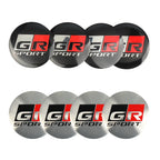 56mm 60mm GR Sport Emblem Car Wheel Center Hub Cap Stickers Decoration For Toyota Hilux Crown CHR Yaris Camry Prius Rav4 Avalon