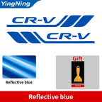 2pcs Car Badge Styling Cars Fender Side Bumper Leaf Plate Side Decorative Stickers For Honda CR-V Auto Vinyl Decal Accessories